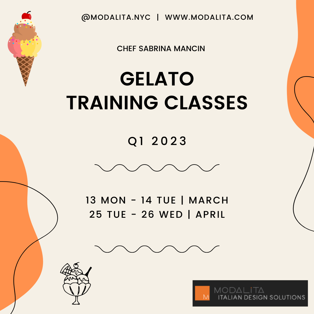 Gelato training class USA Modalita