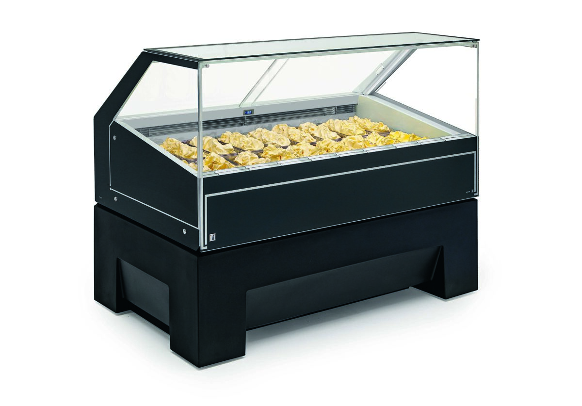 Visual display case, machines needed for ice cream shop