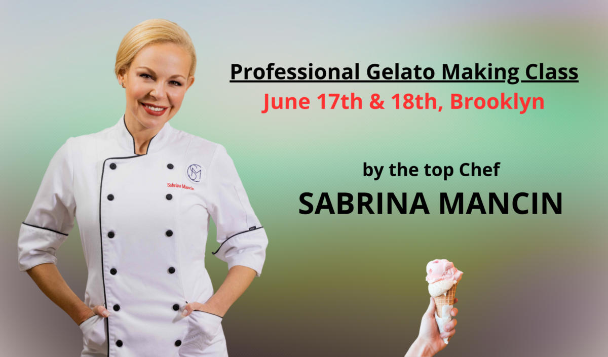 Professional Gelato Making Class by Sabrina Mancin and Modalita