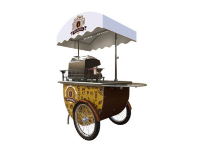Coffee Cart and cappuccino italian luxury